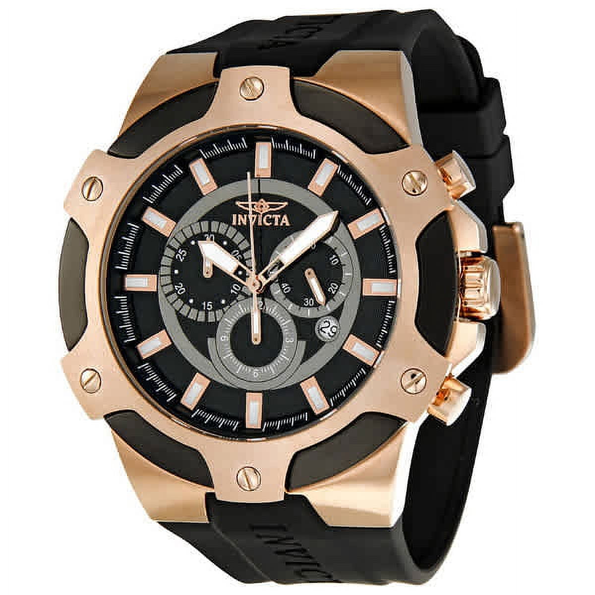 Invicta Men s Signature 7344 Black Silicone Swiss Chronograph