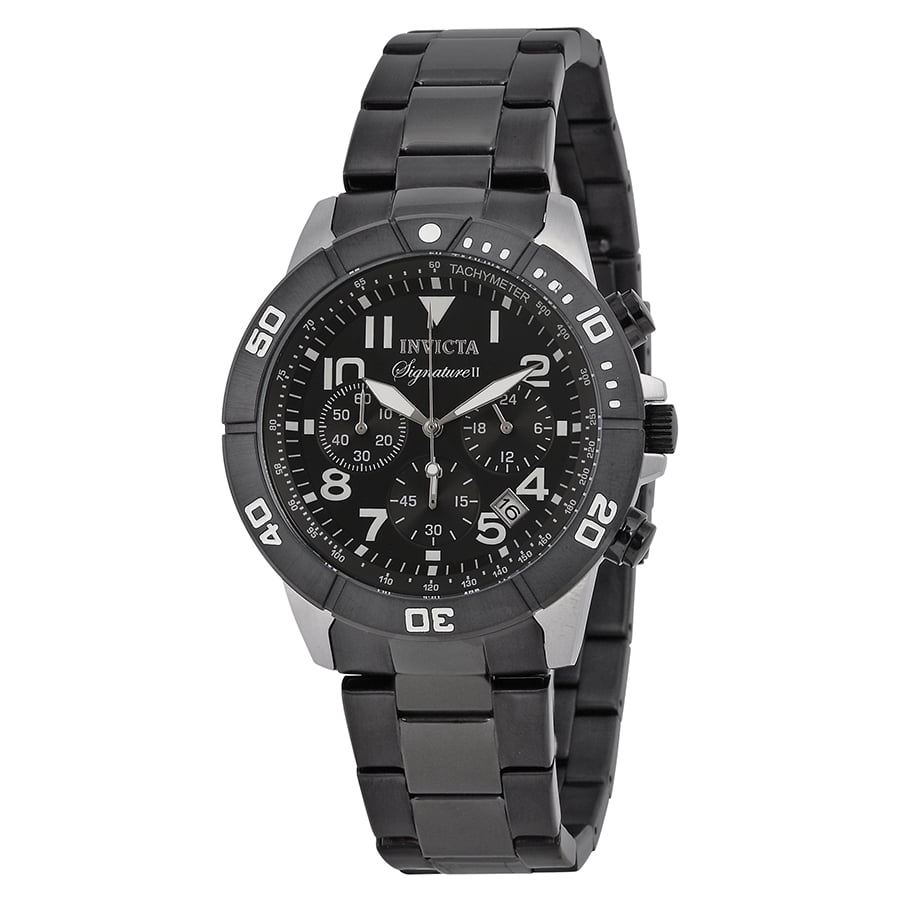 Invicta Men's Signature II Chronograph Black Dial Watch 7351