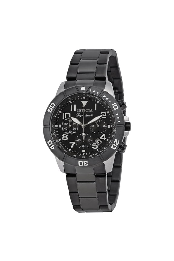 Men's Signature II Chronograph Black Dial Watch 7351