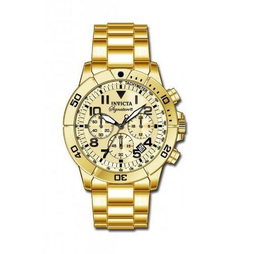 Invicta Men's Signature II Chronograph Gold-tone Stainless Steel Watch 7471