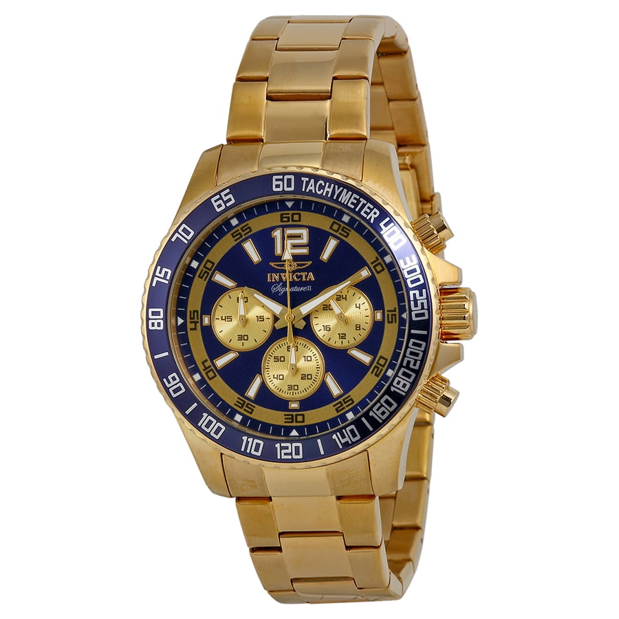 Invicta Men's Signature II Chronograph Navy Dial Watch 7410