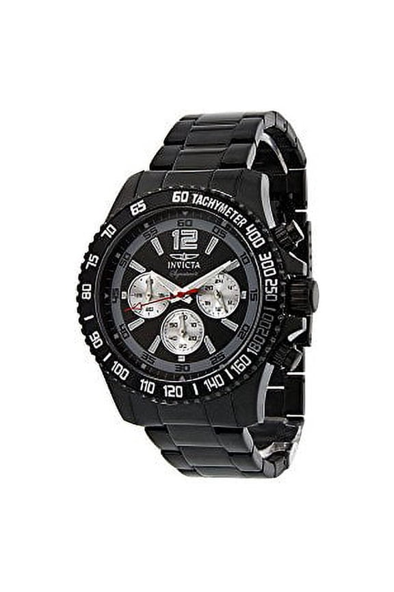 Men's Signature II Divers Chronograph Black Dial Watch 7413
