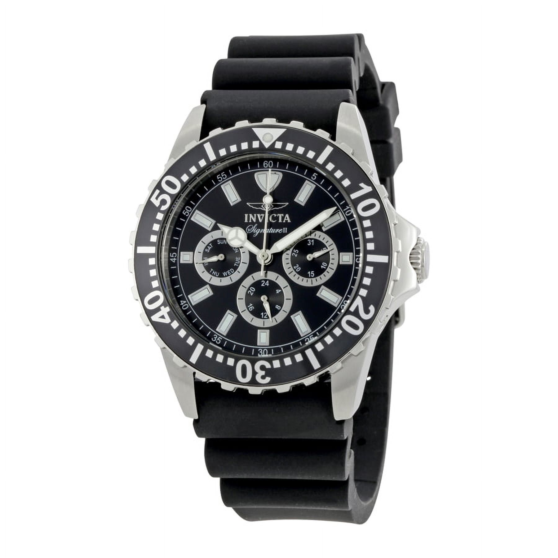 Invicta Men's Signature II Divers Multi-Function Black Dial Watch 7437