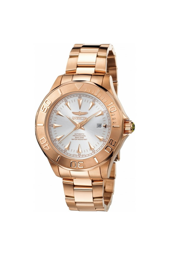 Men's Signature INV-7111 Rose Gold Stainless-Steel Automatic Diving Watch
