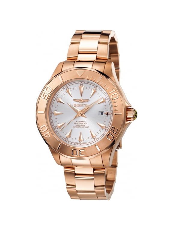 Men's Signature INV-7111 Rose Gold Stainless-Steel Automatic Diving Watch