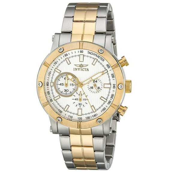 Invicta Men's Specialty 18164 Silver Stainless-Steel Swiss Chronograph Dress Watch