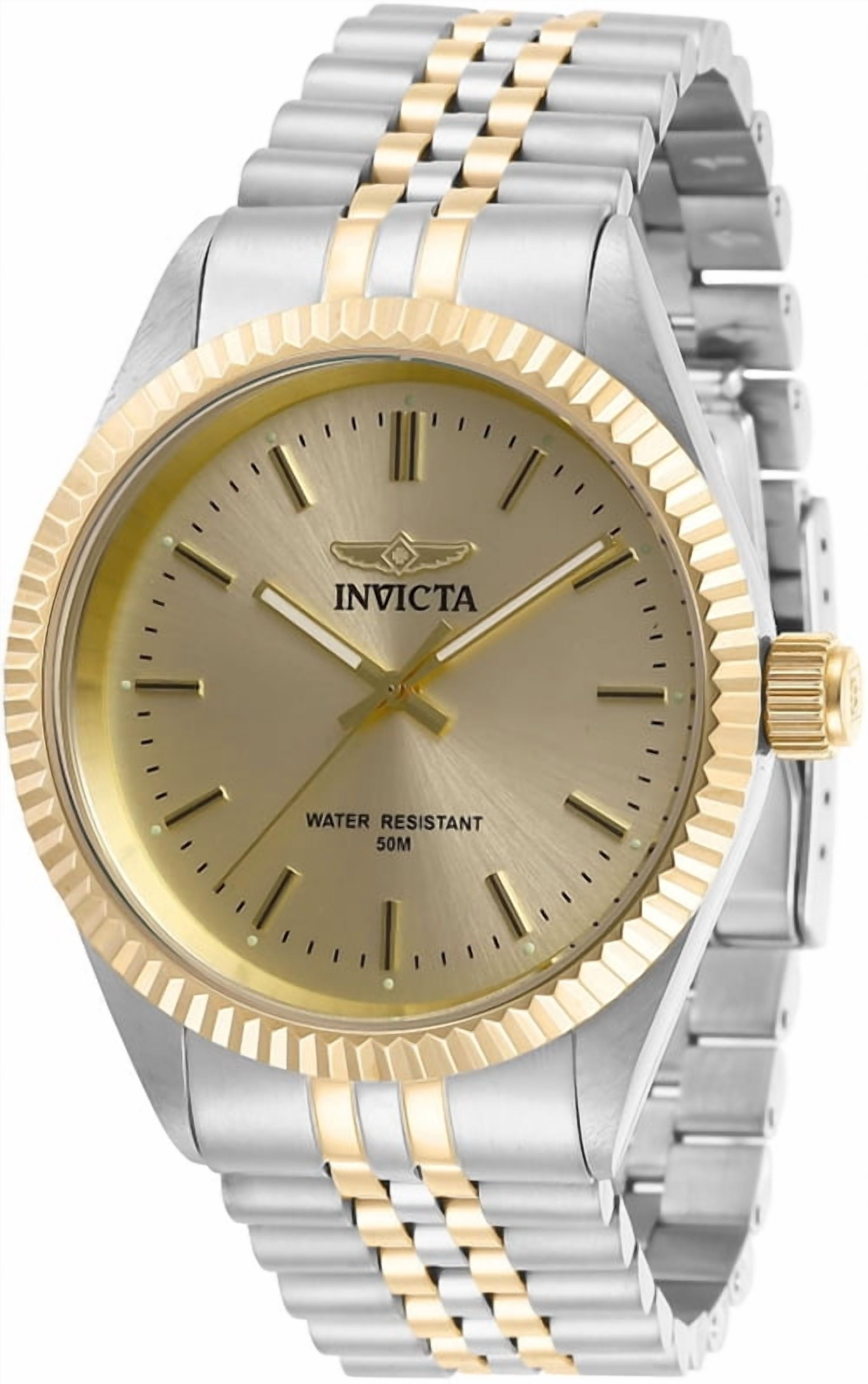 Invicta Men's Specialty 29382 Quartz 3 Hand Champagne Dial Watch