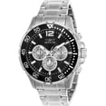 thumbnail image 1 of Invicta Men's Specialty 45mm Steel Bracelet & Case Flame-Fusion Crystal Quartz Black Dial Watch 23665, 1 of 5