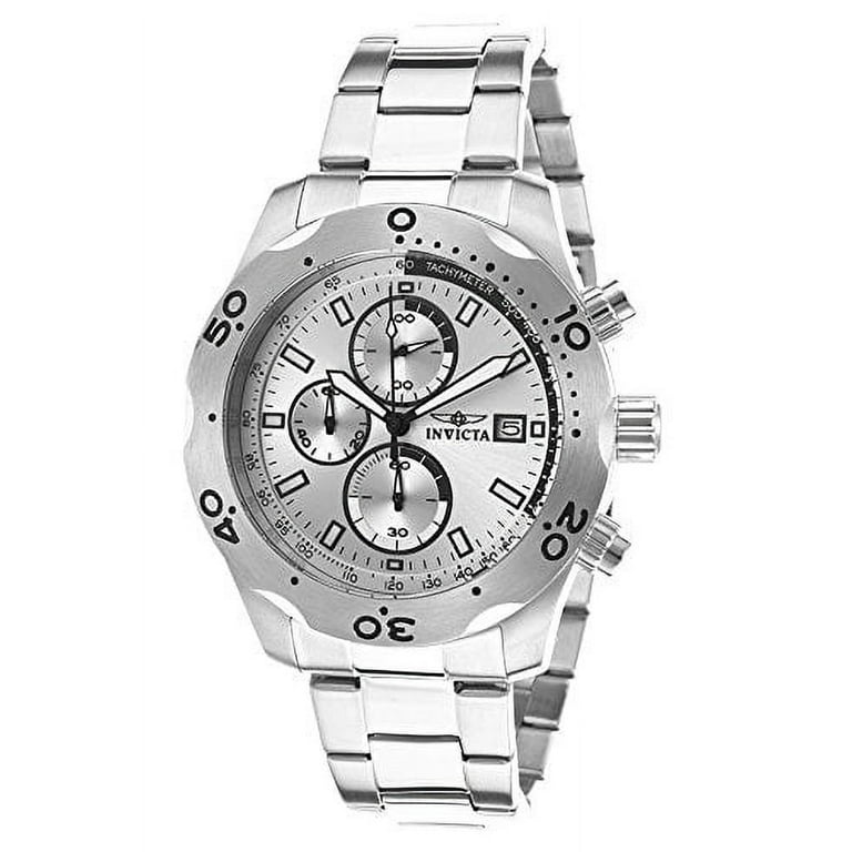 Invicta Men s Specialty Chronograph Stainless Steel Silver Tone Dial Walmart