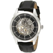 Invicta Men's Specialty Mechanical Black Genuine Leather & Dial