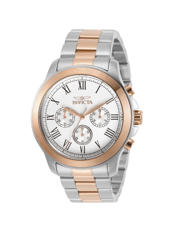 Men's Specialty Multi-Function Two-Tone Ss Silver-Tone Dial Movement: Quartz