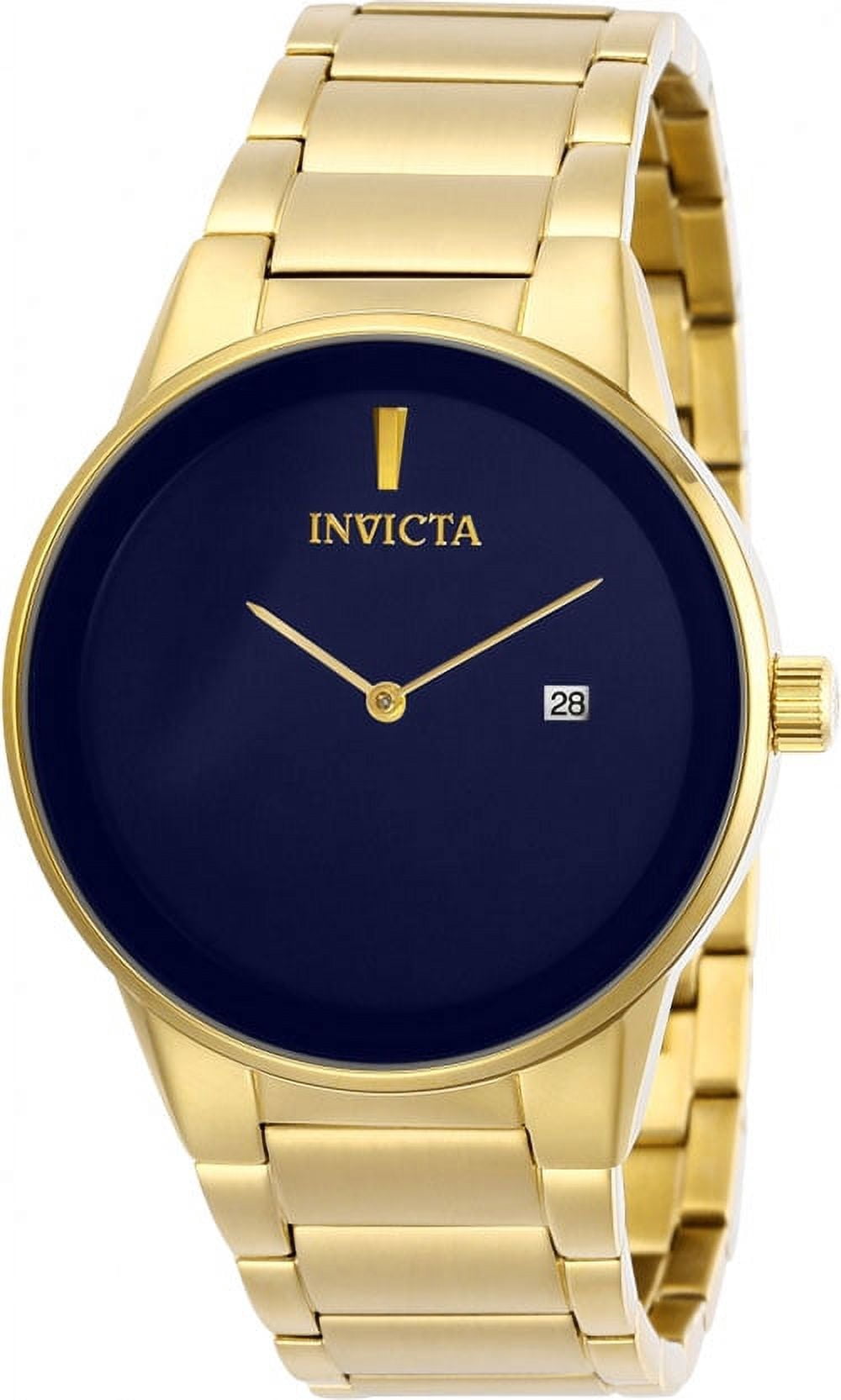 Invicta Men's Specialty Quartz Blue Dial Gold Tone Stainless Steel Watch 29472