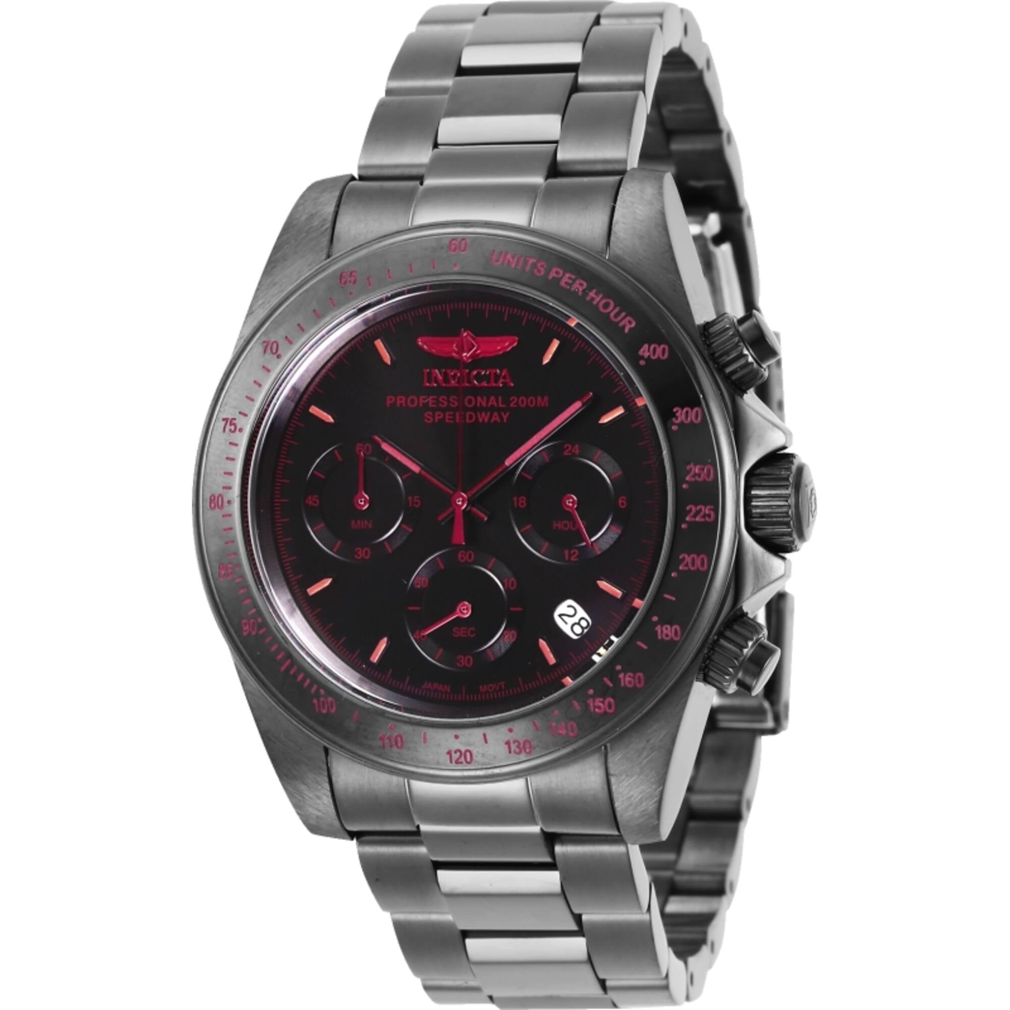 Invicta Men's Speedway Quartz Chrono 200m Gunmetal Stainless Steel Watch 27771