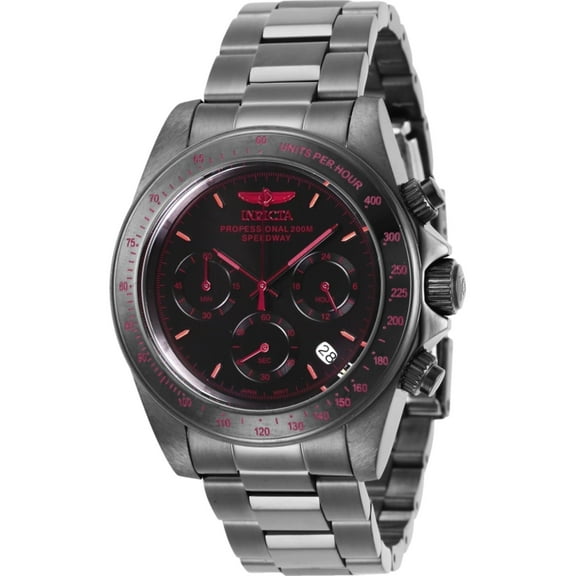Invicta Men's Speedway Quartz Chrono 200m Gunmetal Stainless Steel Watch 27771
