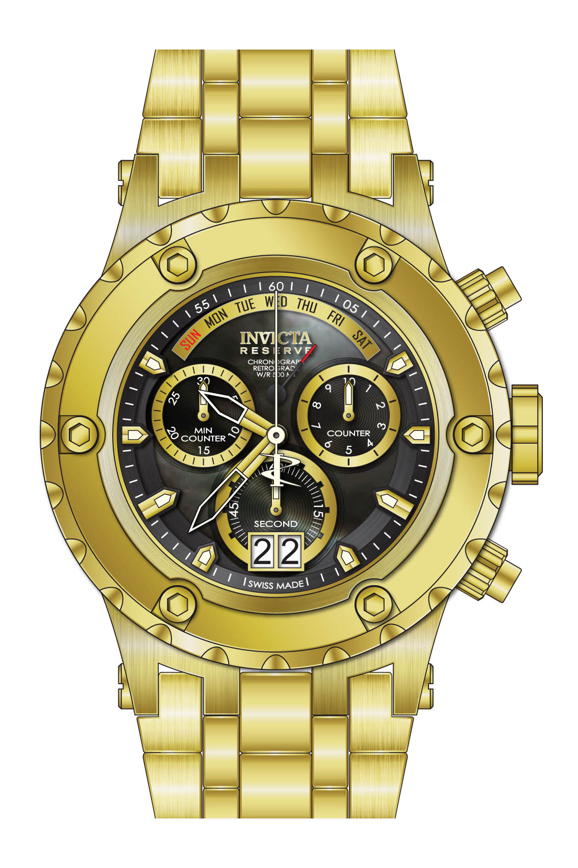 Invicta subaqua 18k gold plated watch best sale