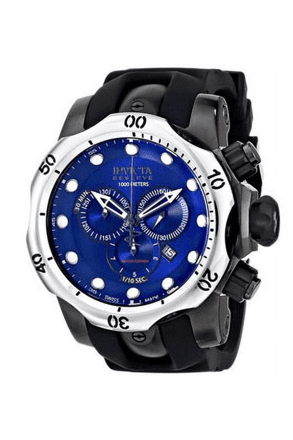 Men's Venom Analog Display Swiss Quartz Watch - Black & Blue