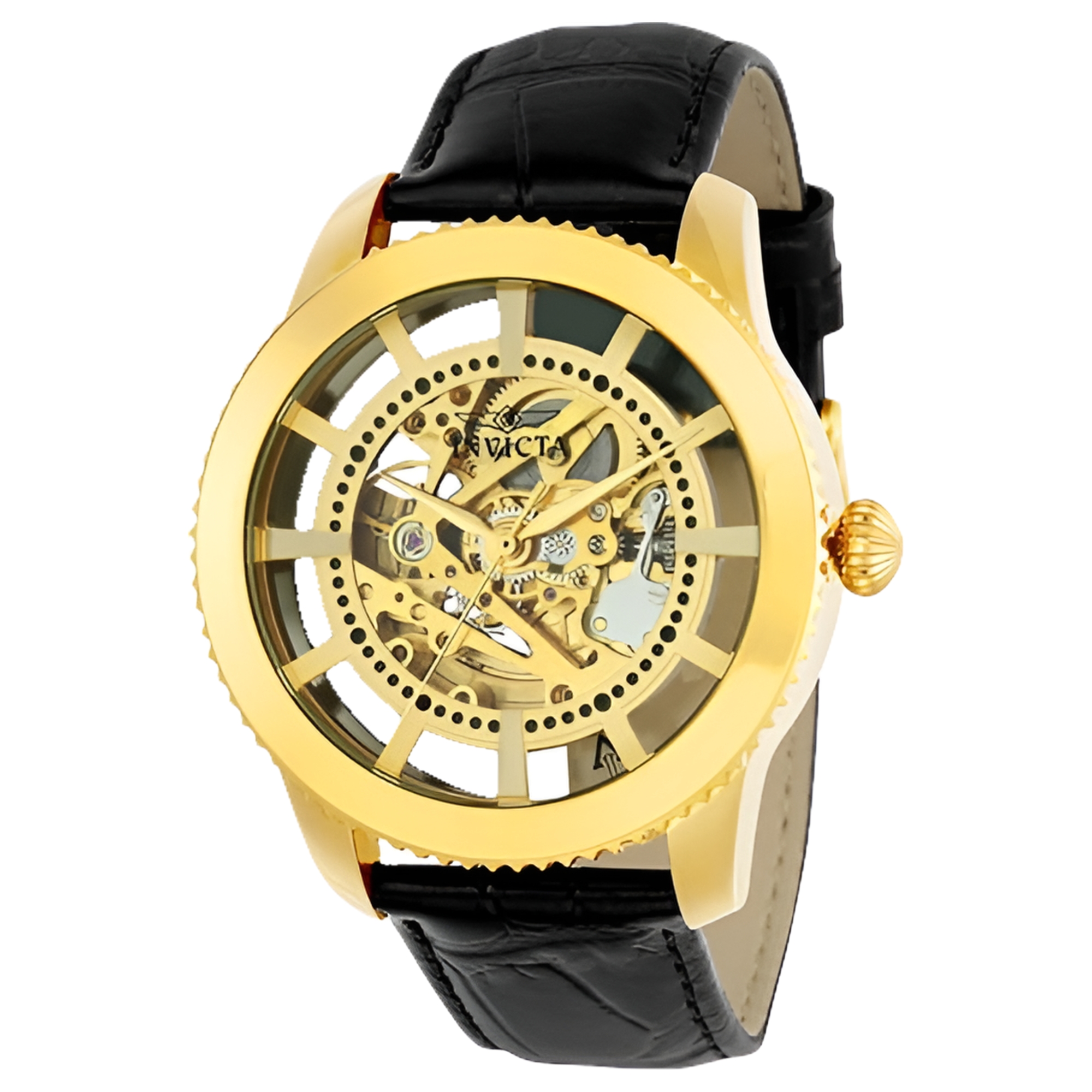 Invicta Gold Leather Watch Invicta Men main image 4