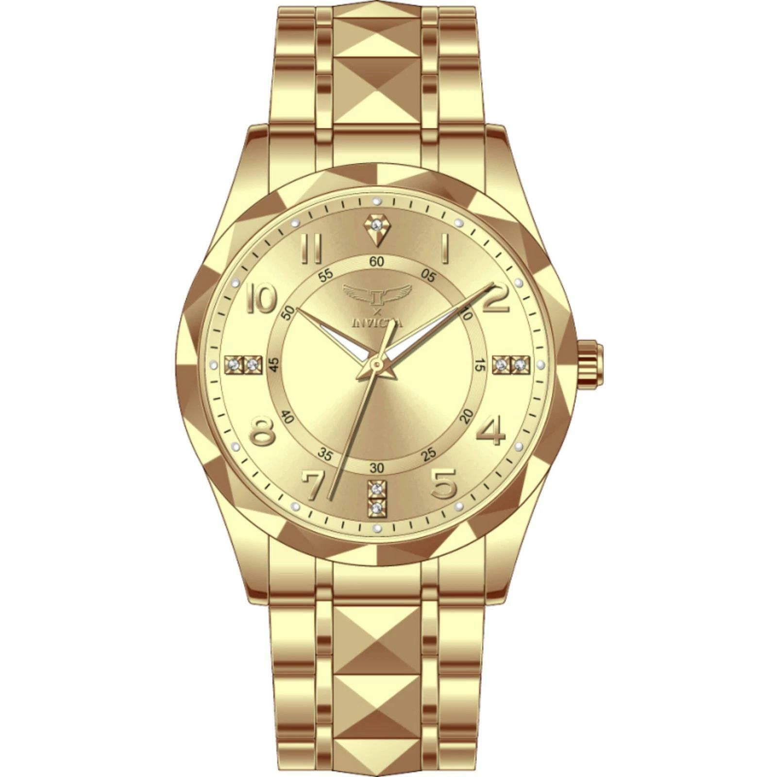 Invicta Men's Watch Specialty I by Invicta Quartz Crystal Gold