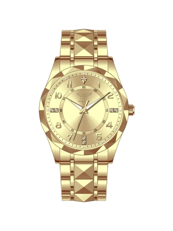 Men's Watch Specialty I by Invicta Quartz Crystal Gold Tone Dial 69017