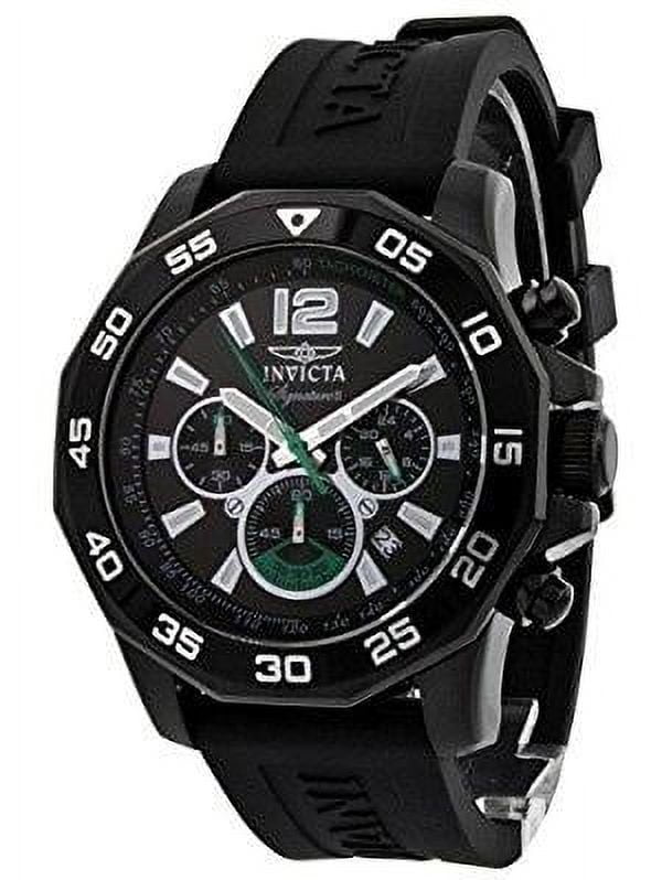 Invicta Men's signature ii nautical black dial chronograph watch 7436