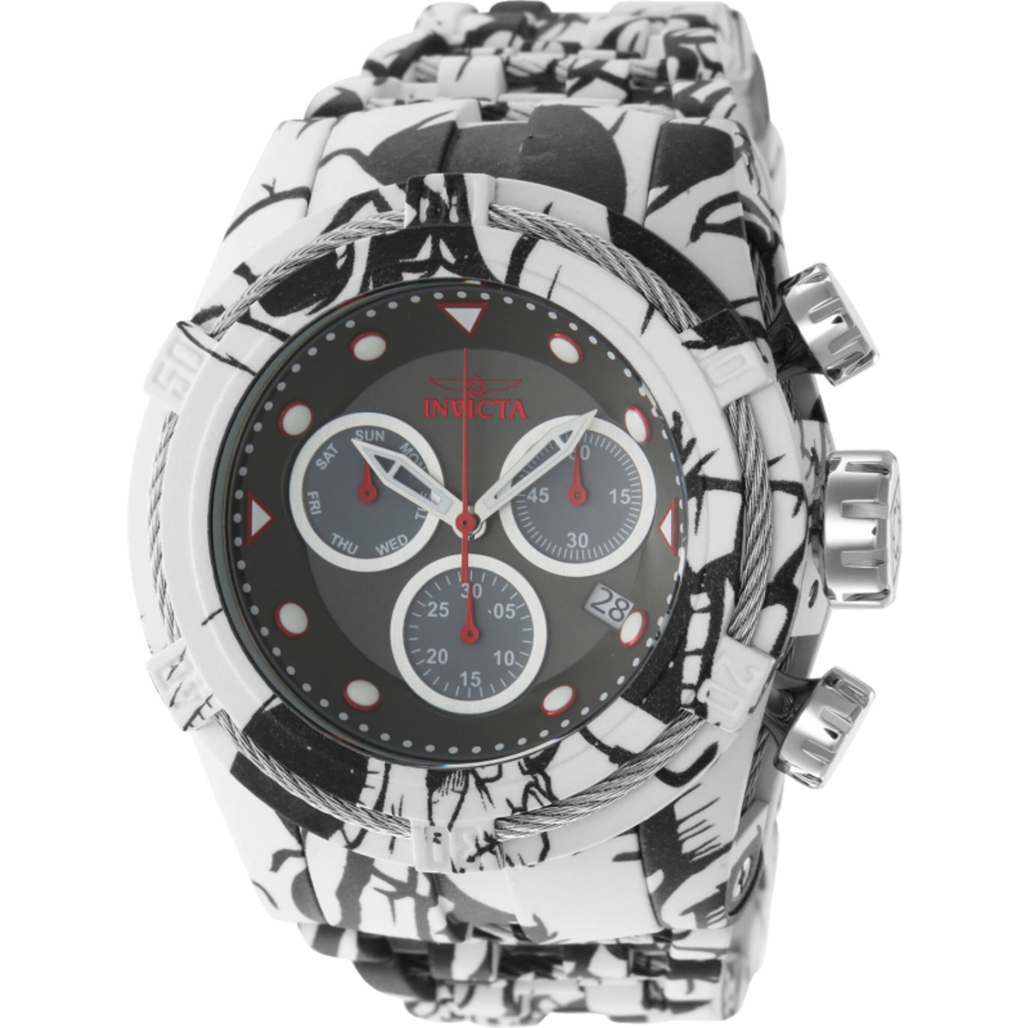Invicta Mens Bolt Quartz Chronograph Dial Watch - Black 