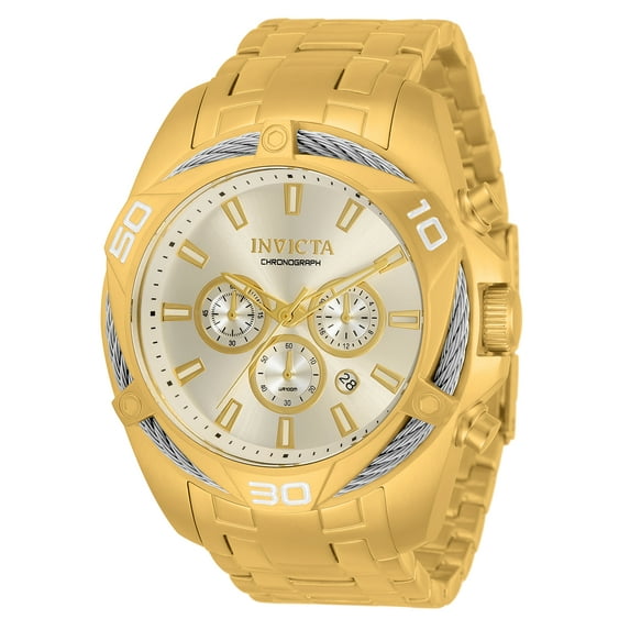 Invicta Men's 34121 Bolt Quartz Chronograph Silver Dial Watch