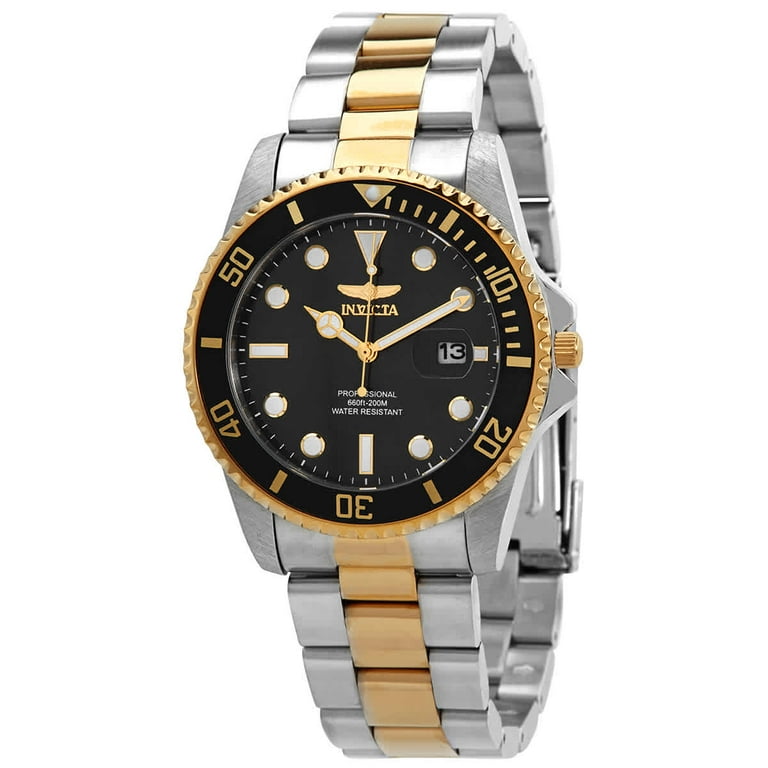 Invicta Pro Diver Quartz Black Dial Two-tone Men's Watch 33269