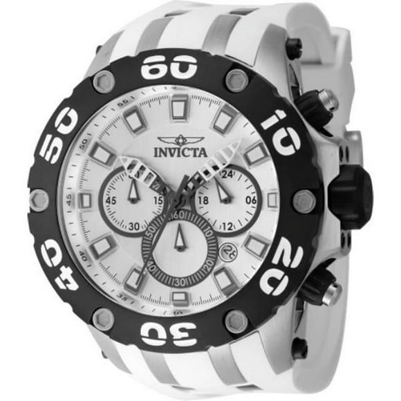 Mens Subaqua Quartz Chronograph Silver Dial Watch