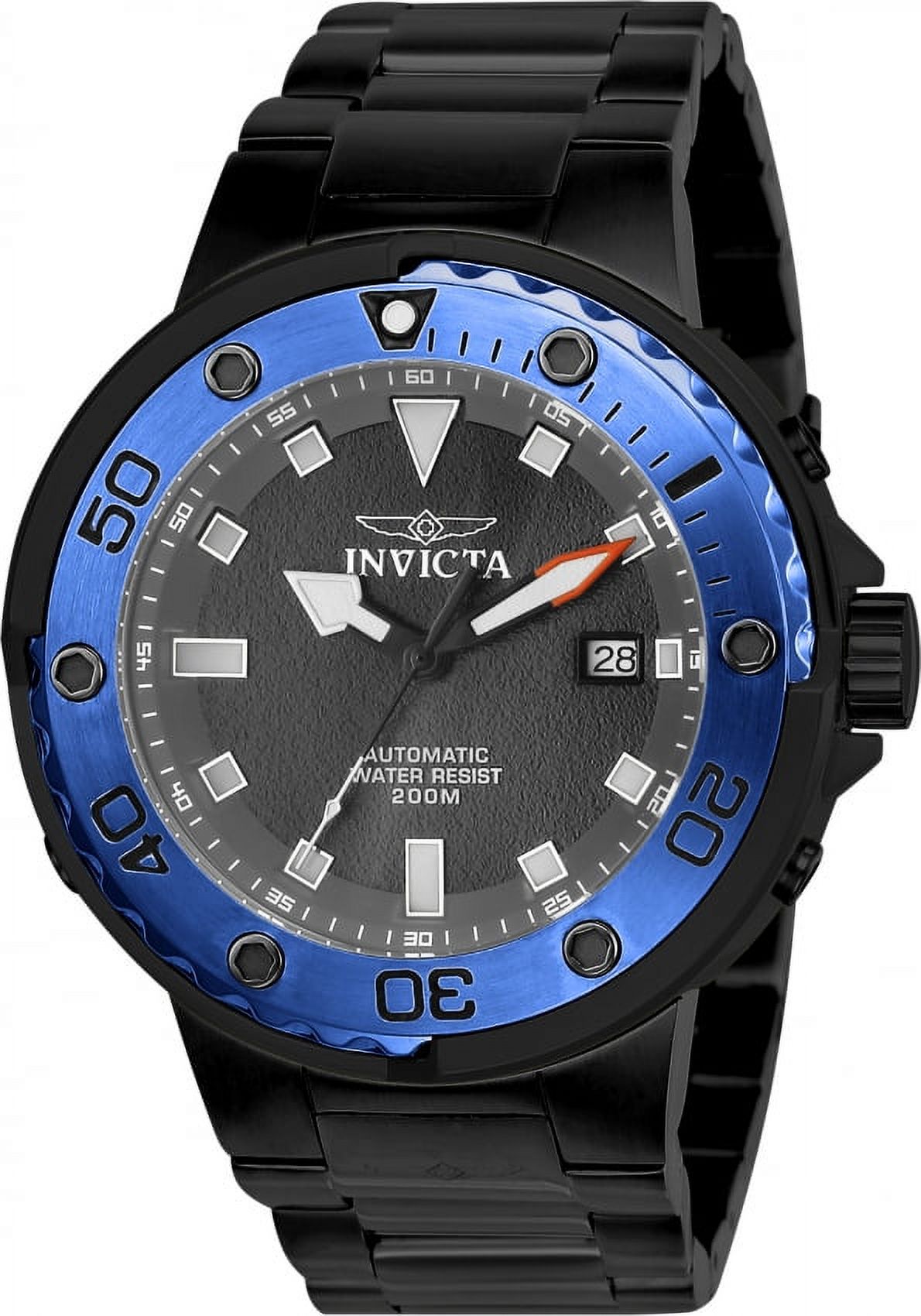 Invicta Men's 15848 Pro Diver Automatic Black Dial Gold Steel Bracelet ...