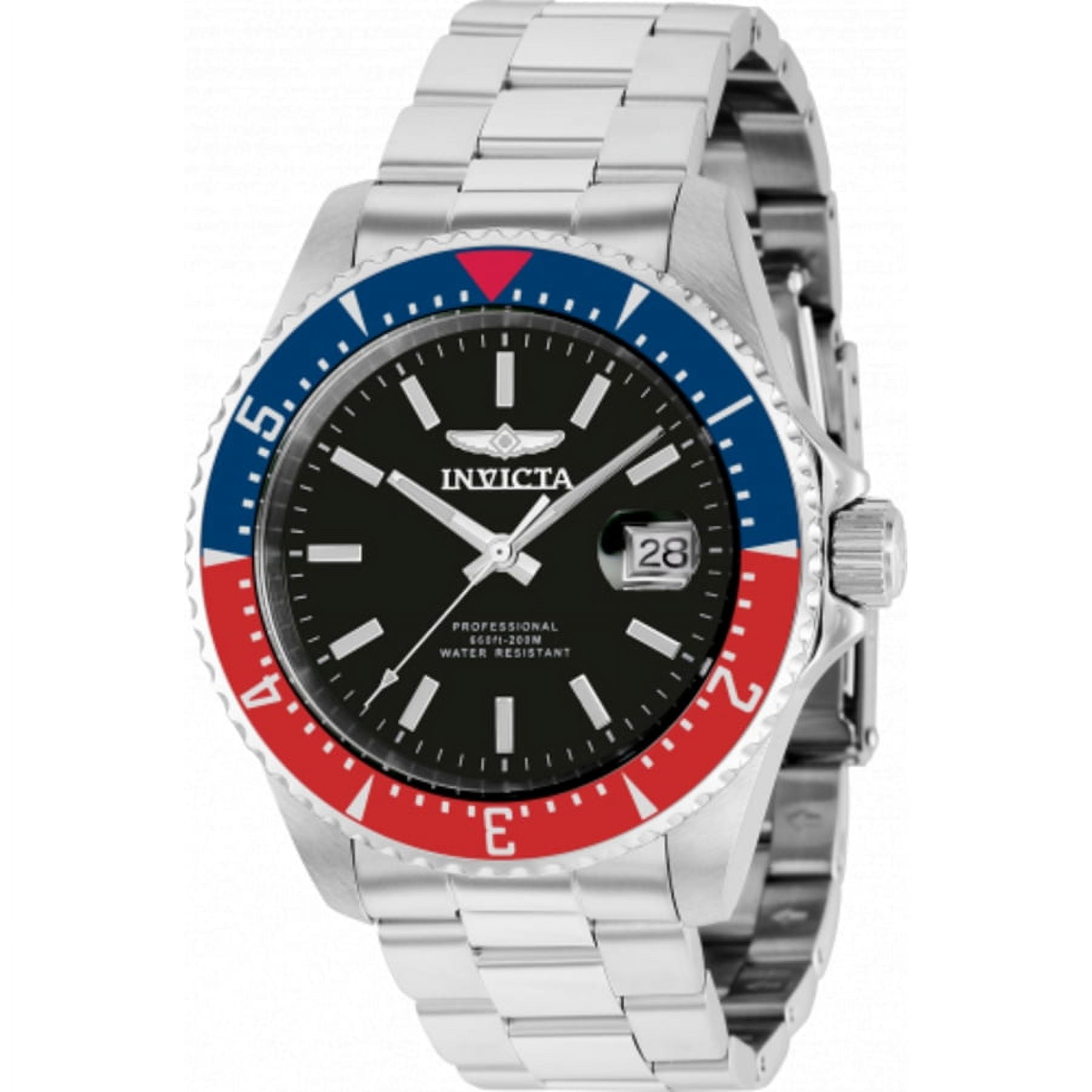 Invicta Pro Diver Automatic Black Dial Pepsi Bezel Men's Watch 36783