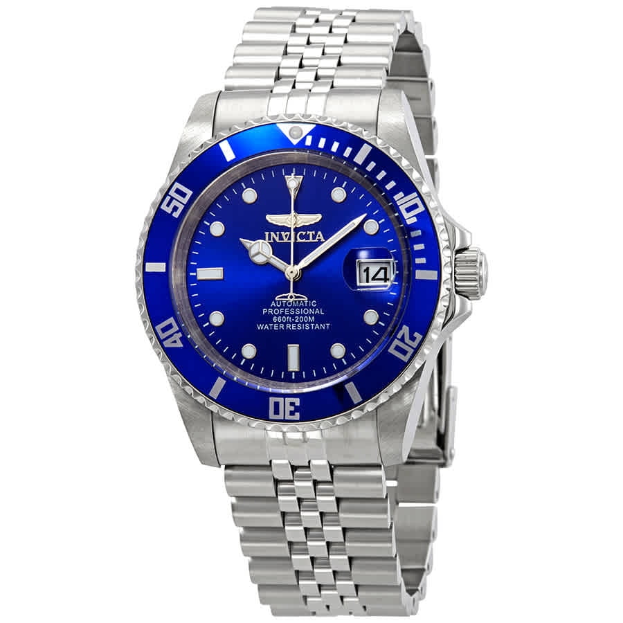 Invicta Pro Automatic Blue Dial Stainless Steel Men's 29179 - Walmart.com