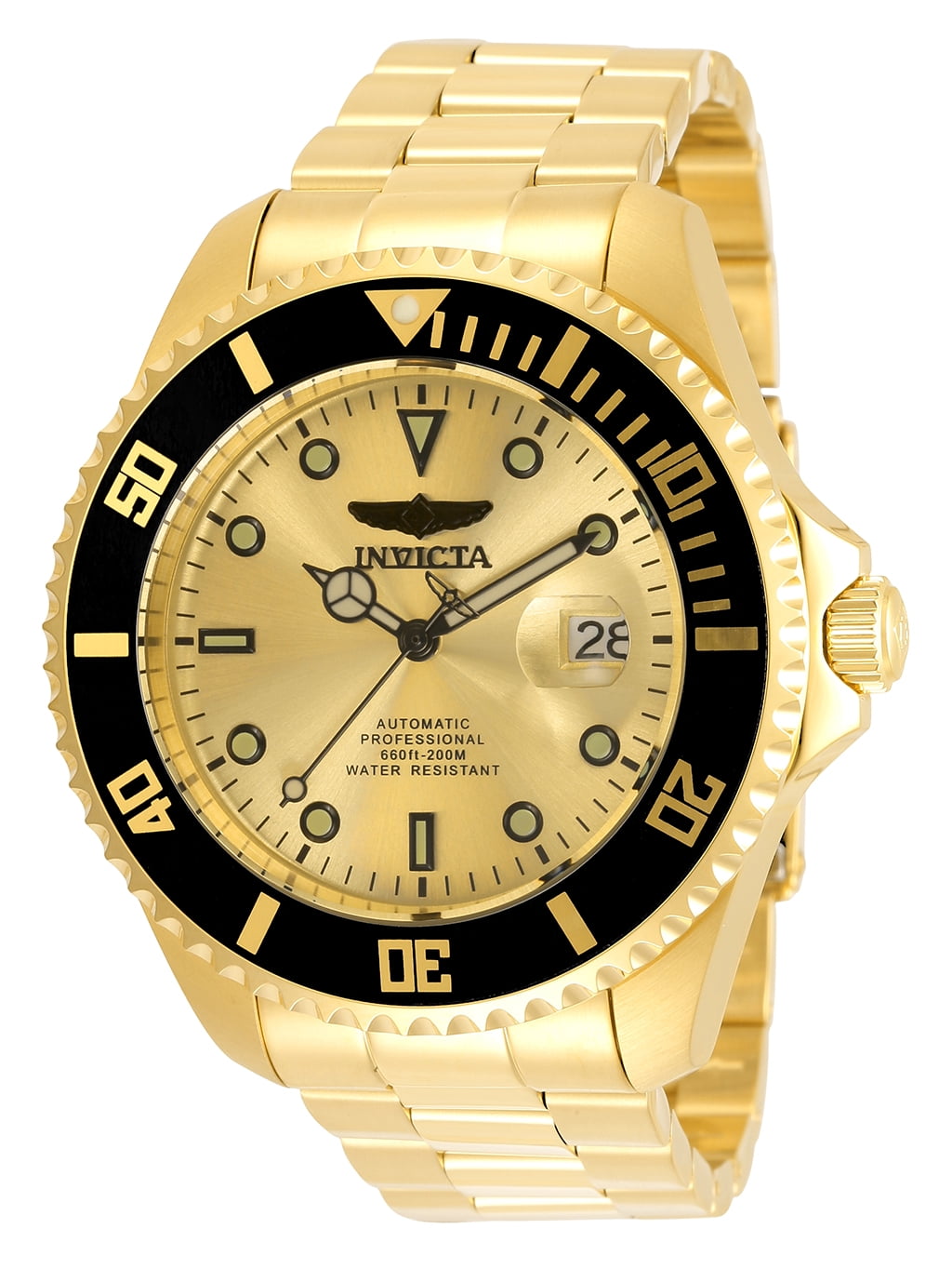 Invicta Pro Diver Automatic Gold Dial Men's Watch 35723