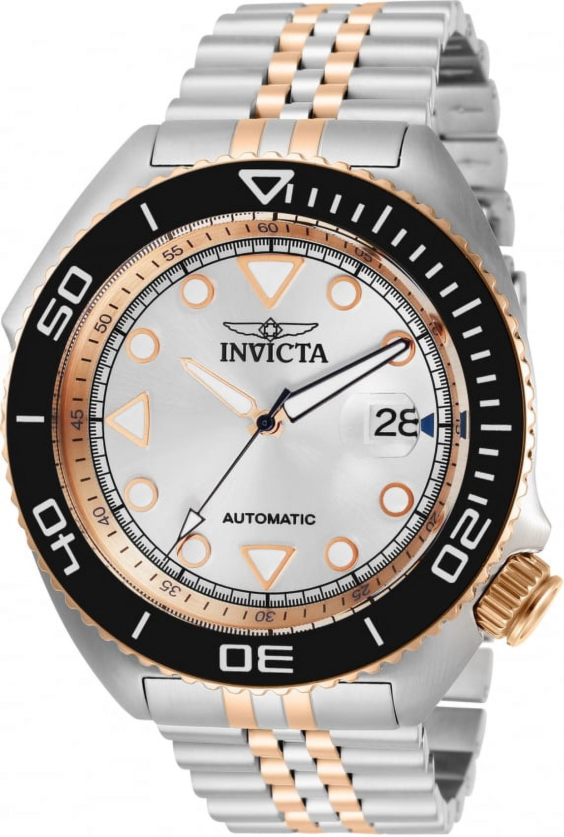 Invicta Pro Diver Automatic Silver Dial Two tone Men s Watch 30419