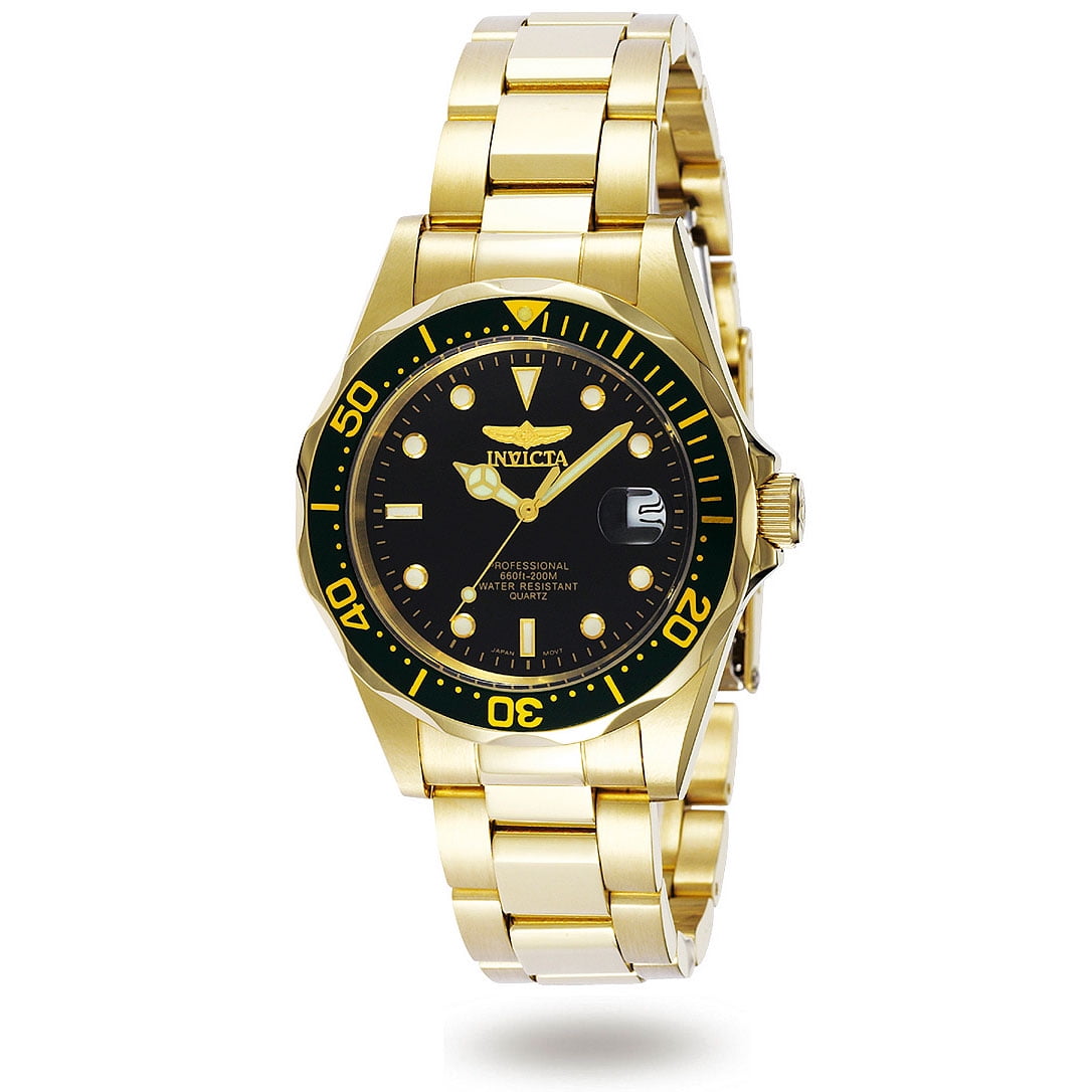 Invicta pro hotsell diver gold plated