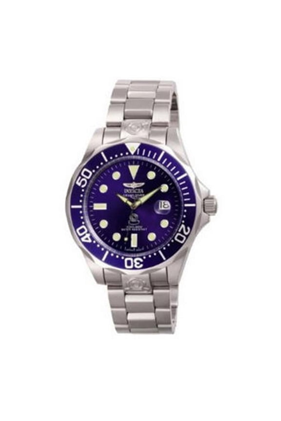 Invicta Pro Diver Blue Dial Auto 3H Stainless Steel Watch