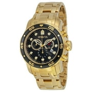 Invicta Men's 0072 Pro Diver Collection Chronograph 18k Gold-Plated Watch