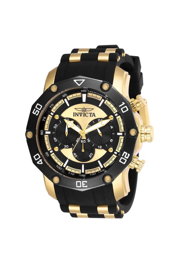 Pro Diver Chronograph Black and Yellow Gold Dial Men's Watch 28754