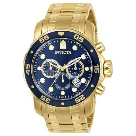 Invicta Pro Diver Rose Gold-Tone Stainless Steel  Chronograph Mens Watch