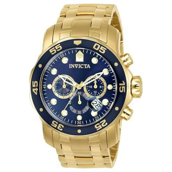 Pro Diver Rose Gold-Tone Stainless Steel Chronograph Mens Watch