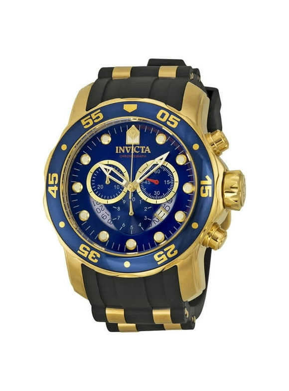 Invicta Pro Diver Chronograph Blue Dial Black Rubber Men's Watch 6983