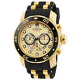 thumbnail image 1 of Invicta Pro Diver Chronograph Gold Dial Black Polyurethane Men's Watch 17566, 1 of 4