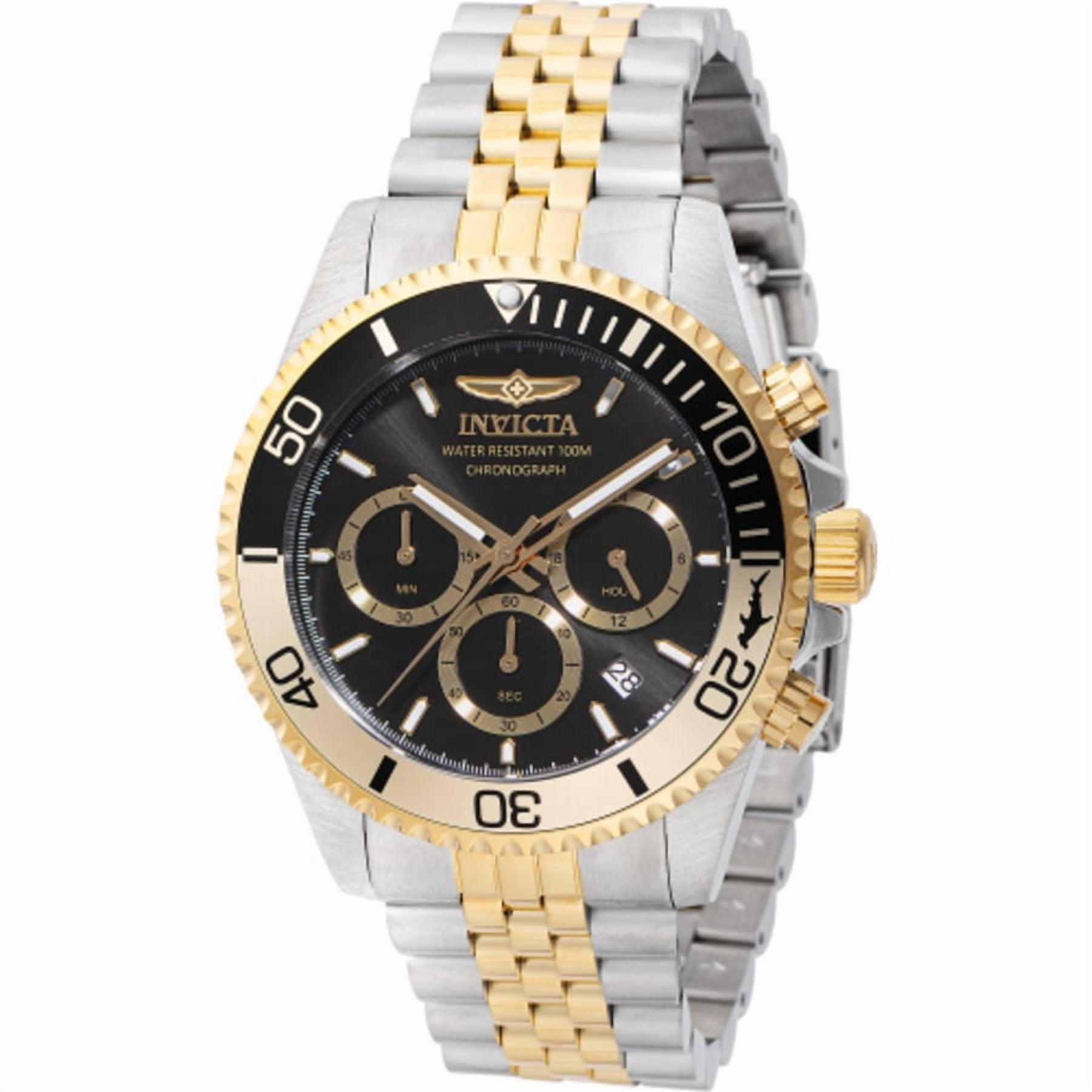 Invicta Pro Diver Chronograph Quartz Black Dial Men's Watch 44720