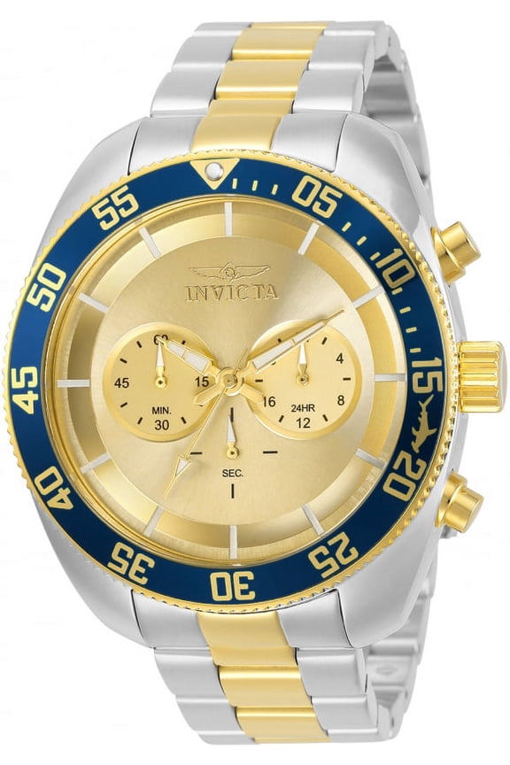 Men's 48mm Pro Diver 30057 Quartz Chronograph Stainless Steel Watch