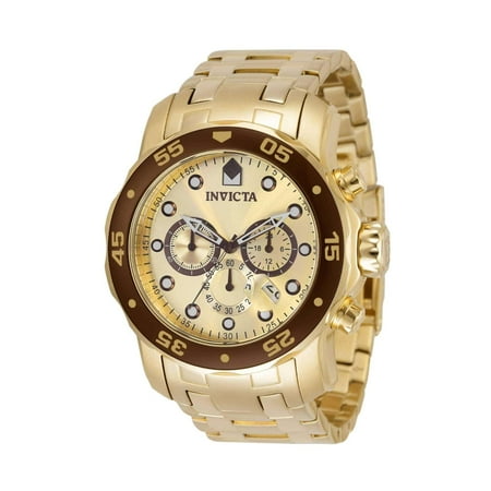 Invicta Pro Diver Chronograph Quartz Gold Dial Men's Watch 36359