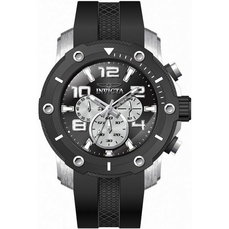 Invicta mens watch rubber strap best sale