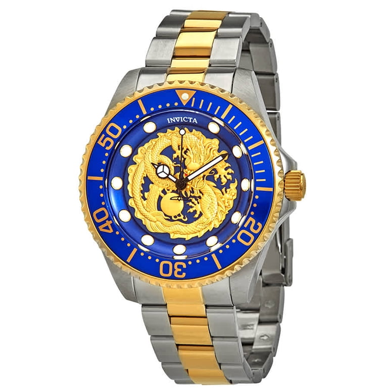Invicta Pro Diver Dragon Automatic Blue Dial Two-tone Men's Watch
