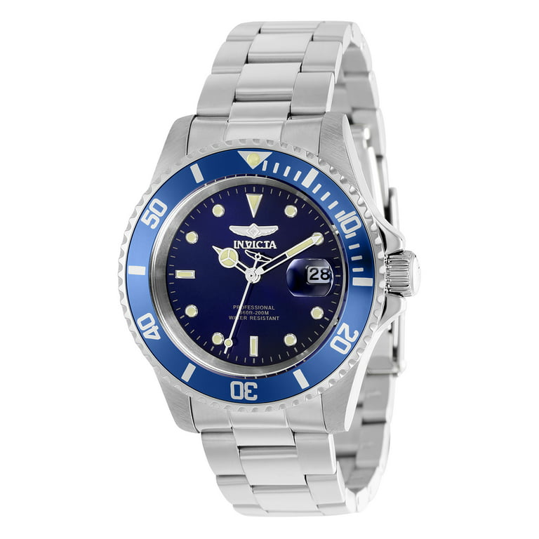 Turist gyde Goodwill Invicta Pro Diver Men 40mm Stainless Steel Blue dial Quartz Watch -  Walmart.com