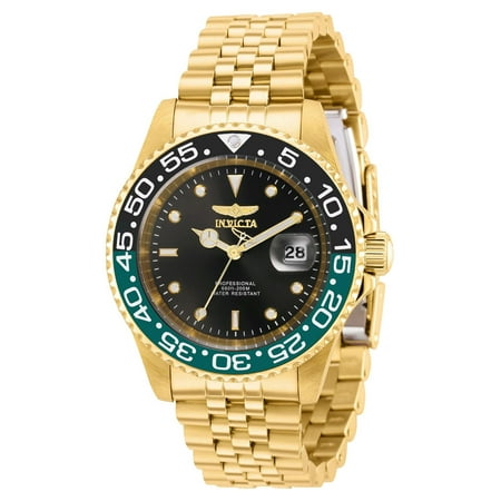 Invicta Pro Diver Men 40mm Stainless Steel Gold Black dial Quartz Watch