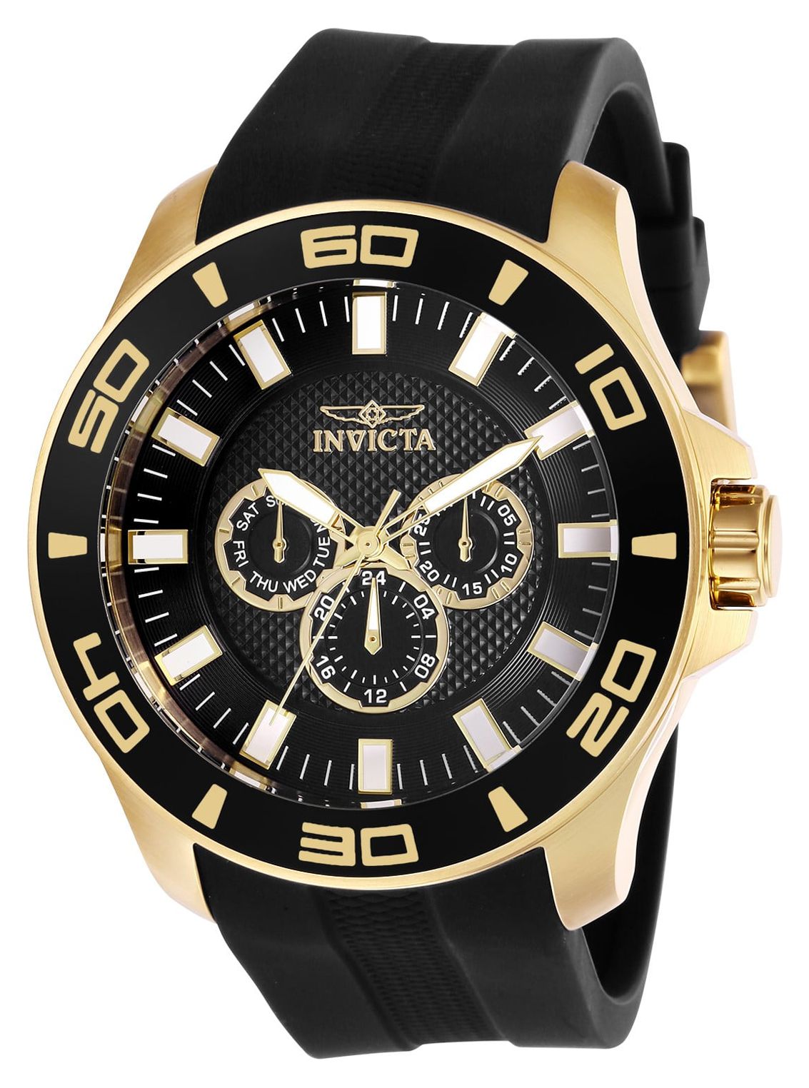 Invicta Pro Diver Men 50mm Stainless Steel Black dial Chronograph ...