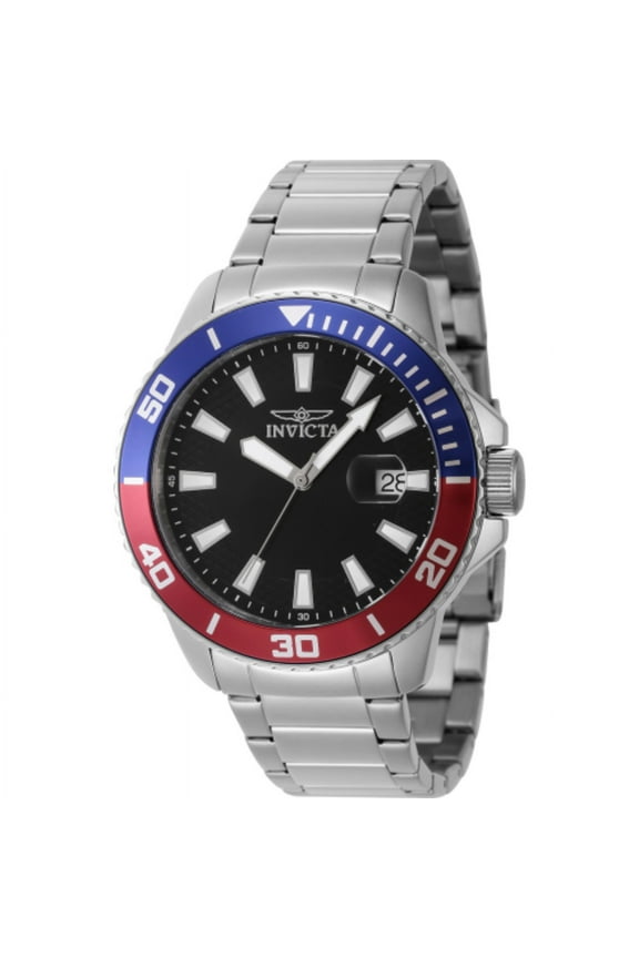 Pro Diver Quartz Black Dial Pepsi Bezel Men's Watch 46065